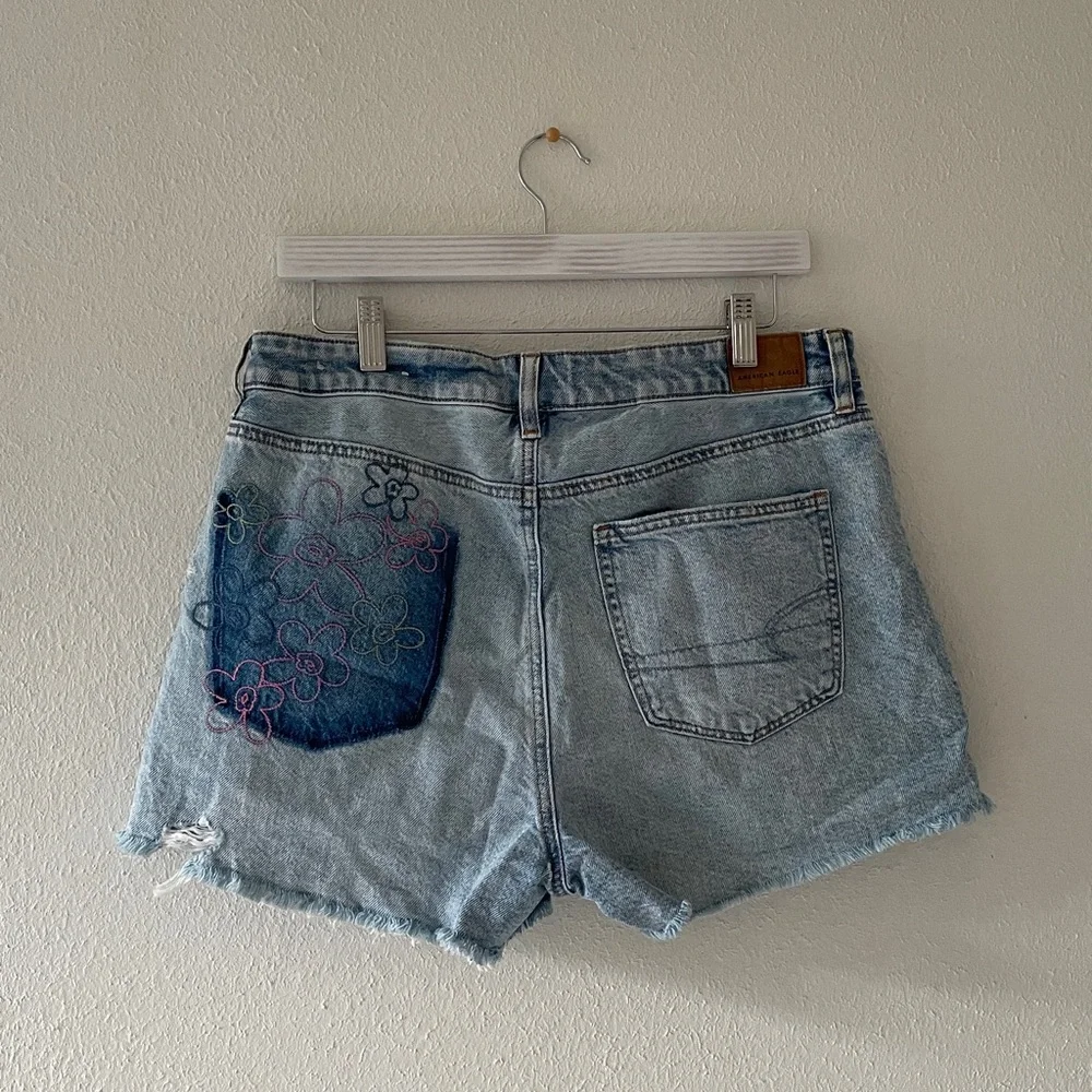 American Eagle Jean Shorts Zipper Fly Beach Coastal Denim Short